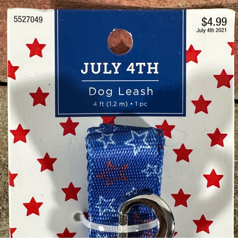 🔥SALE 4/$25 🐶Patriotic 4’ Dog Leash, NWT
